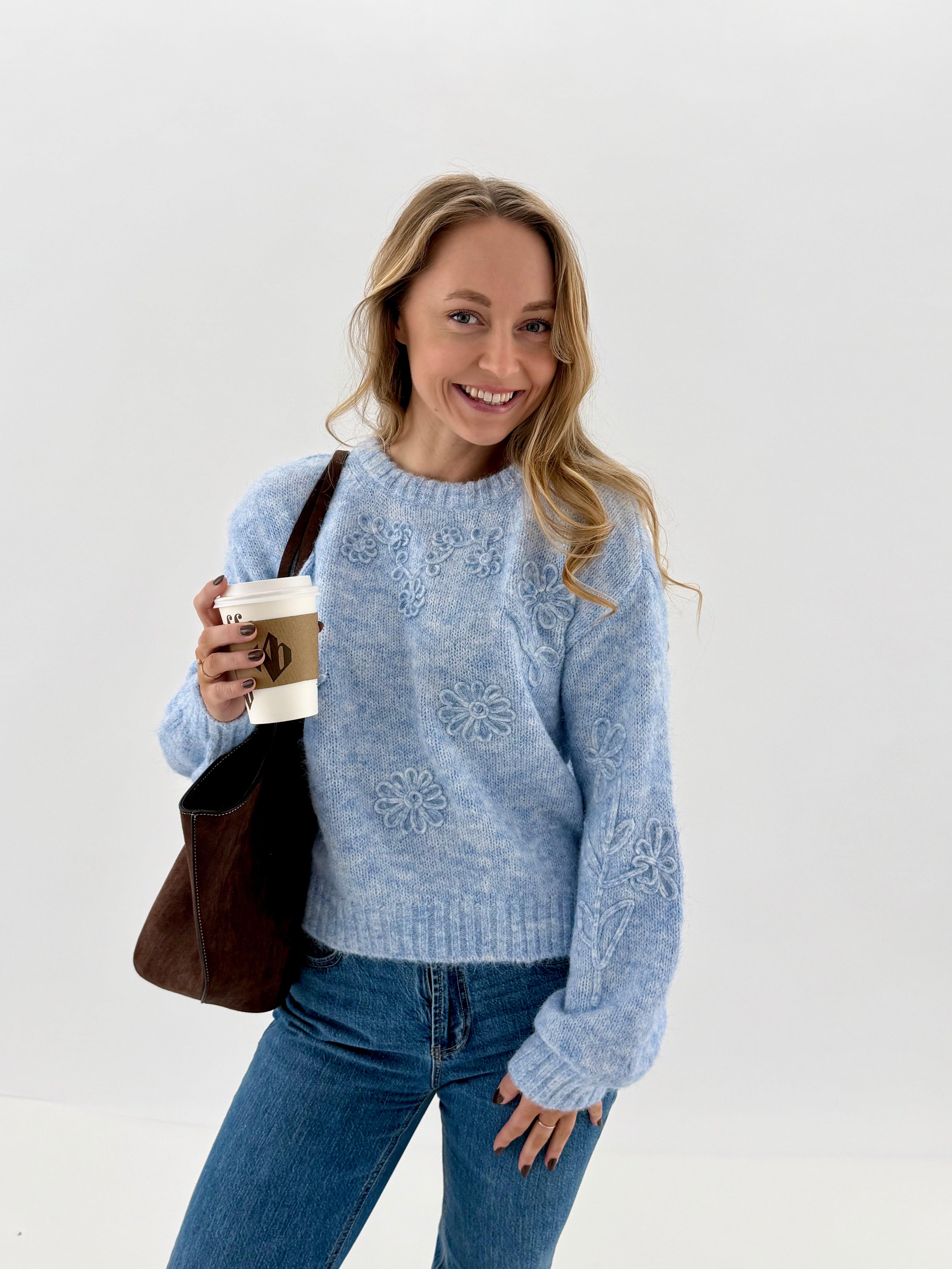 VMBLOSSOM Pullover - Cashmere Blue